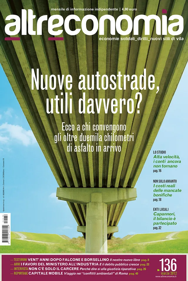 Altreconomia 136 Nuove autostrade rivista copia singola