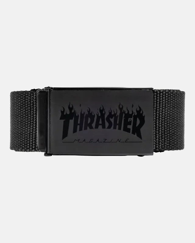 Thrasher Flame Logo cintura nera apribottiglie