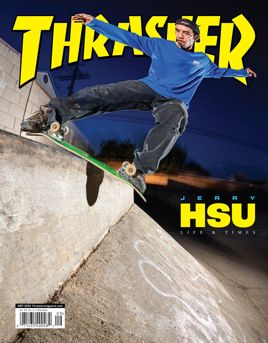 Thrasher Magazine Settembre 2025 rivista cover Hsu