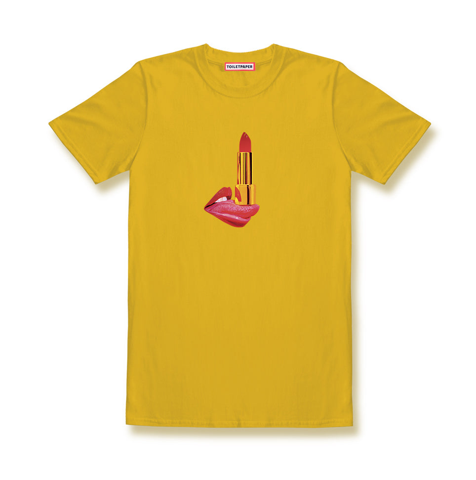 TOILETPAPER Tongue T-shirt maglietta cotone stampa lingua