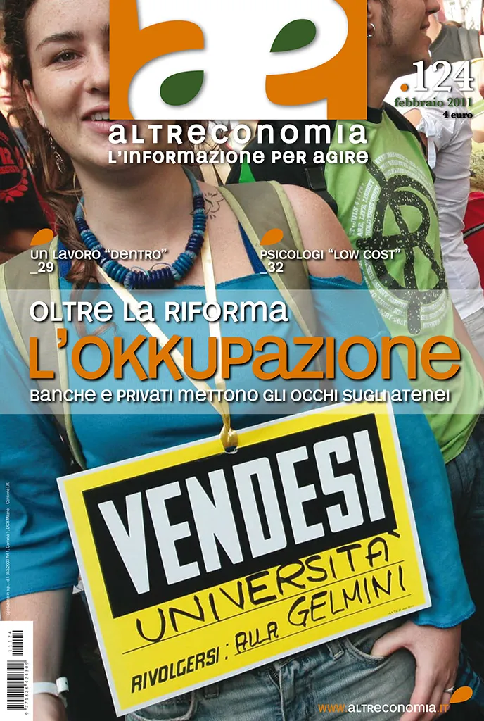 Altreconomia 124 Oltre la riforma rivista copia singola okkupazione