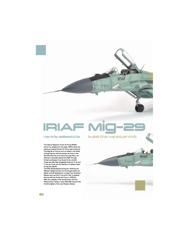 AFV Modeller AIR61 PDF IRIAF Mig-29 copia singola