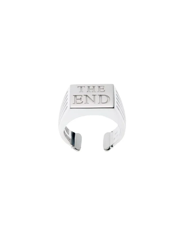 TOILETPAPER Silver Ring The End anello M