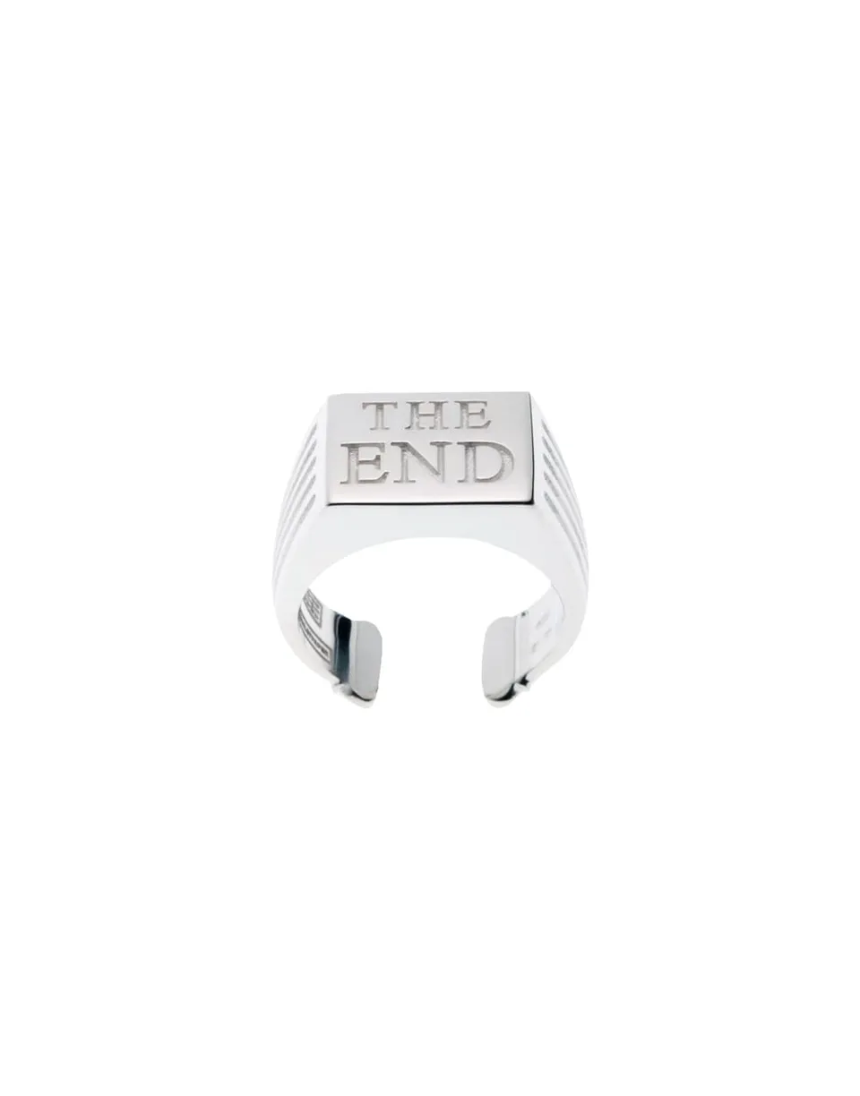 TOILETPAPER Silver Ring The End anello M