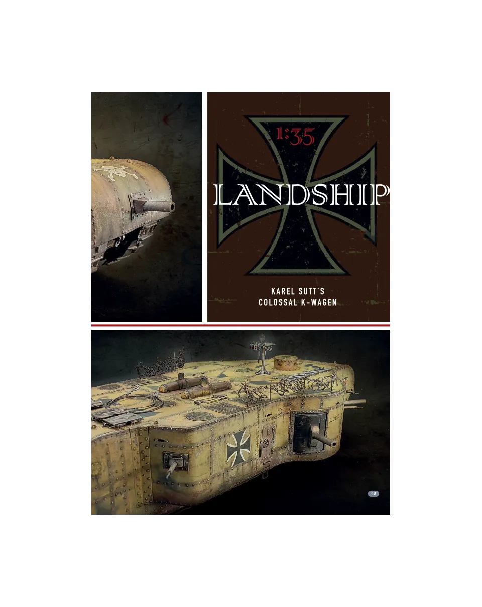 AFV Modeller AFV 148 Landship articolo PDF copia singola carri WWI