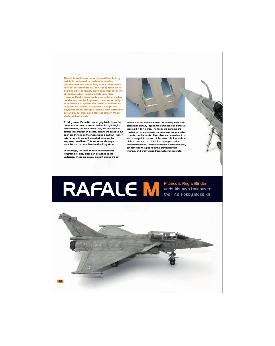 AFV Modeller AIR50 Rafale M articolo PDF caccia