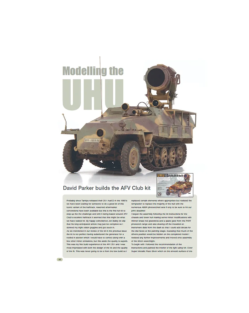AFV Modeller AFV 35 Modelling the UHU rivista PDF copia singola