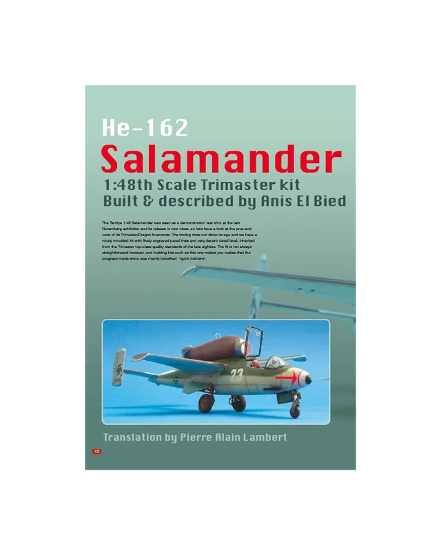 AFV Modeller AIR6 He-162 Salamander articolo PDF