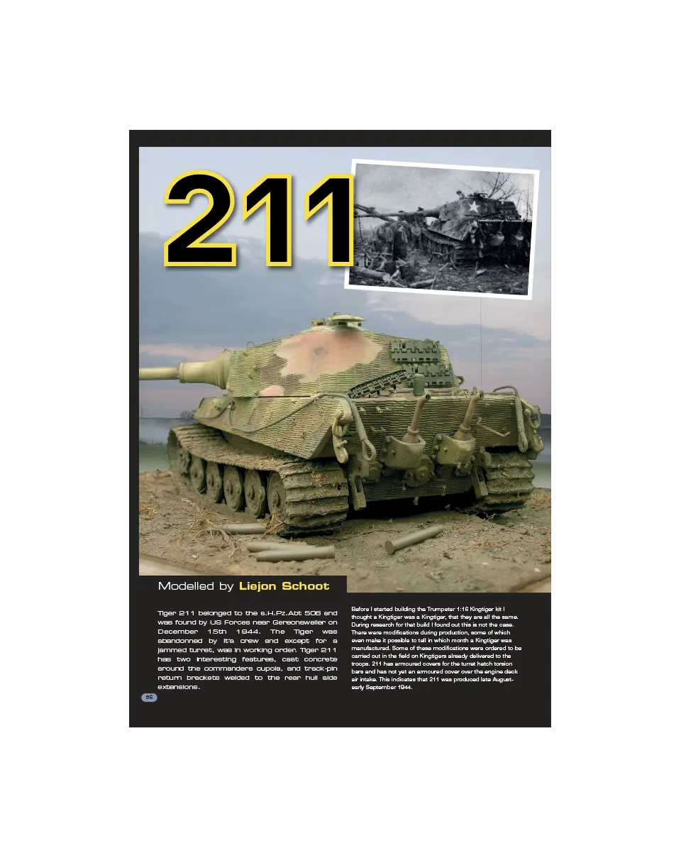 AFV Modeller AFV 77 articolo PDF King Tiger 211 copia singola