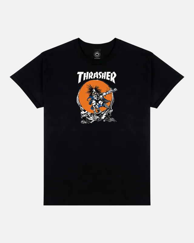 Thrasher Skate Outlaw maglietta t-shirt nera cotone