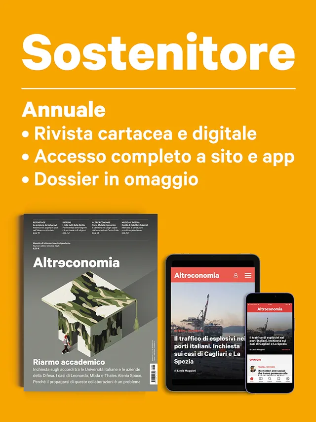 Altreconomia Annuale Sostenitore abbonamento 11 numeri carta