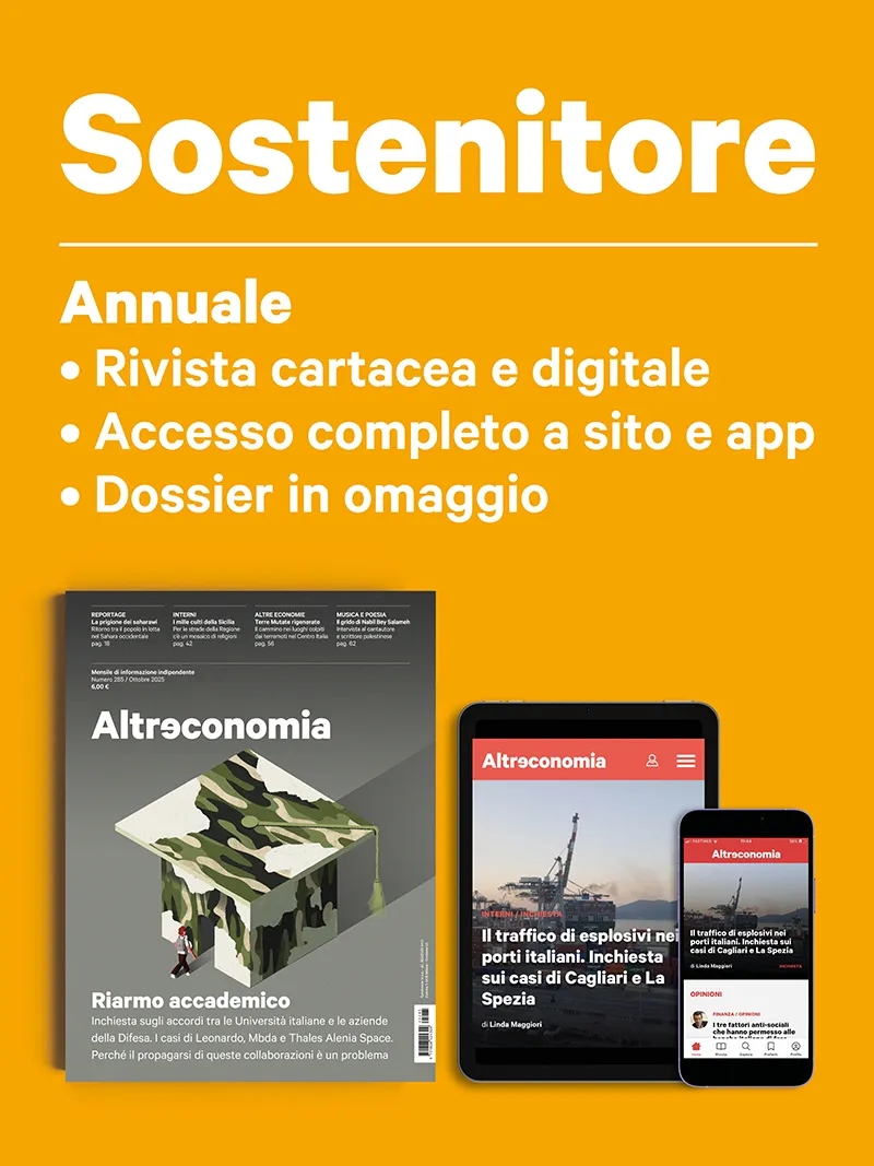 Altreconomia Annuale Sostenitore abbonamento 11 numeri carta
