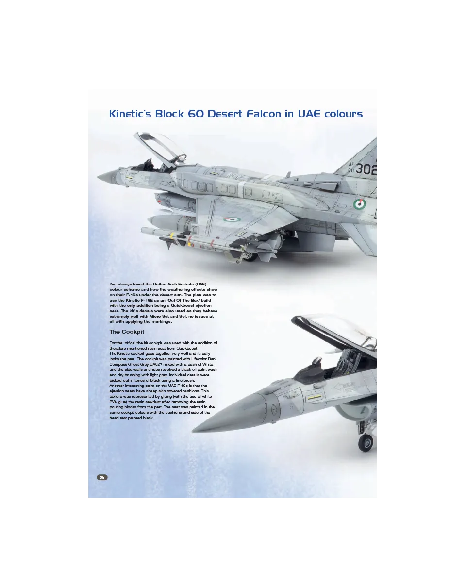 AFV Modeller AIR 67 articolo PDF F-16E Desert Falcon