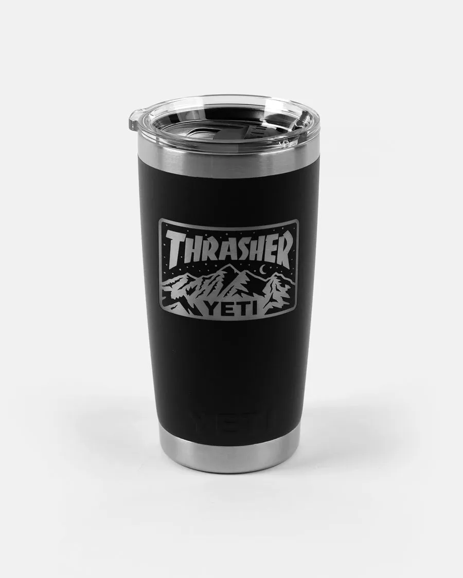 Yeti x Thrasher 20 oz Rambler tazza termica nera 591 ml