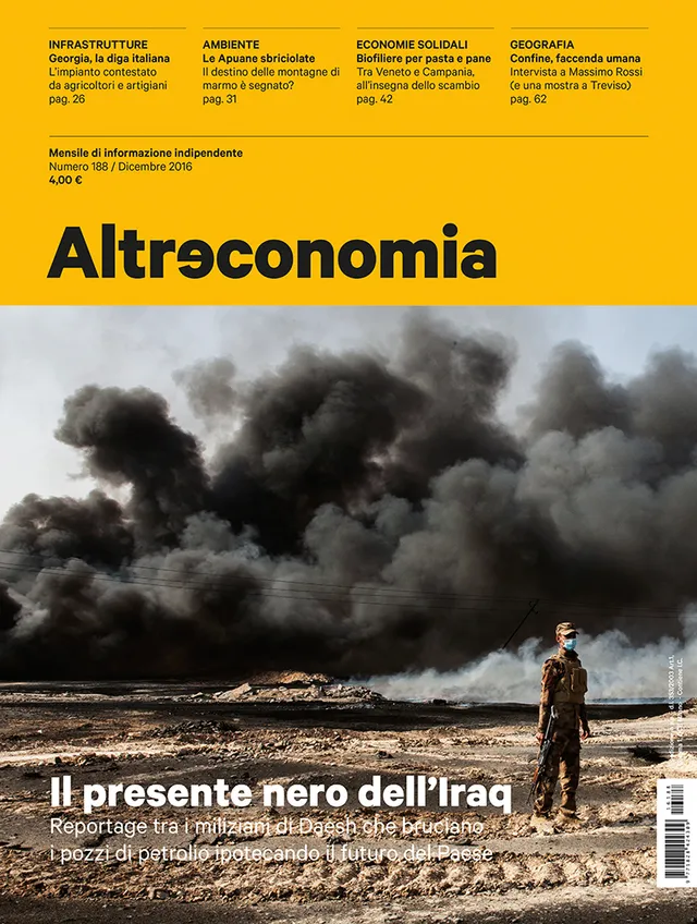 Altreconomia 188 rivista numero singolo Iraq