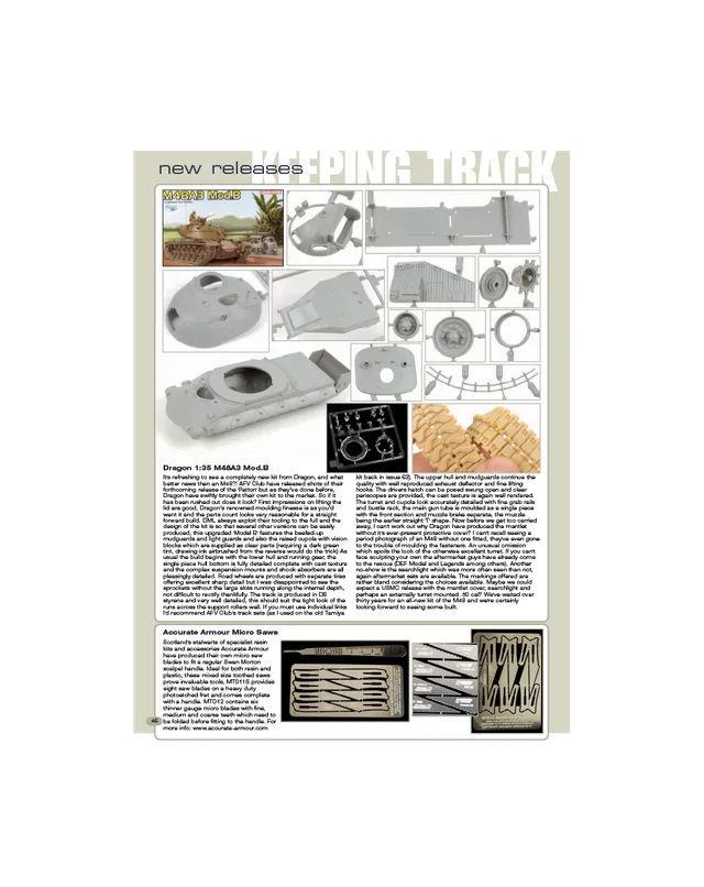 AFV Modeller AFV73 Keeping Track articolo PDF copia singola cingoli