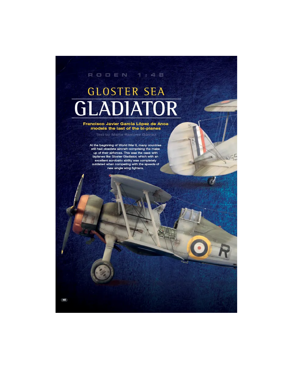 AFV Modeller AIR52 Gloster Sea Gladiator articolo PDF