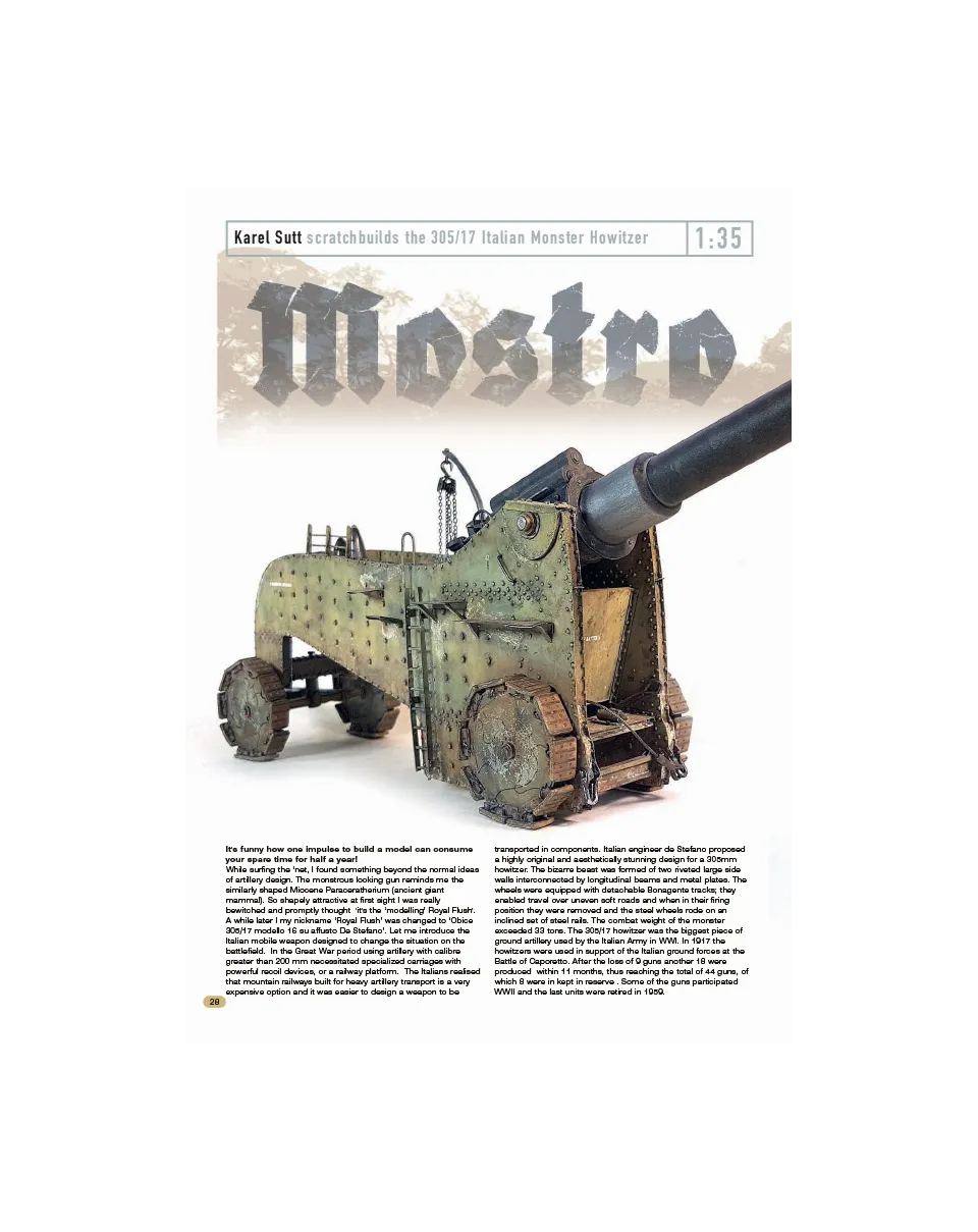 AFV Modeller AFV113 Mostro articolo PDF mezzi militari