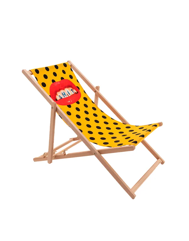 TOILETPAPER Deck Chair Frames sdraio legno faggio UV