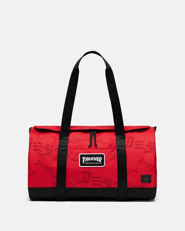 Thrasher Herschel Heritage Skate Duffel borsone rosso 40 litri