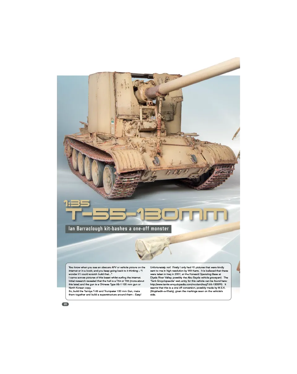 AFV Modeller AFV96 T-55-130mm articolo PDF