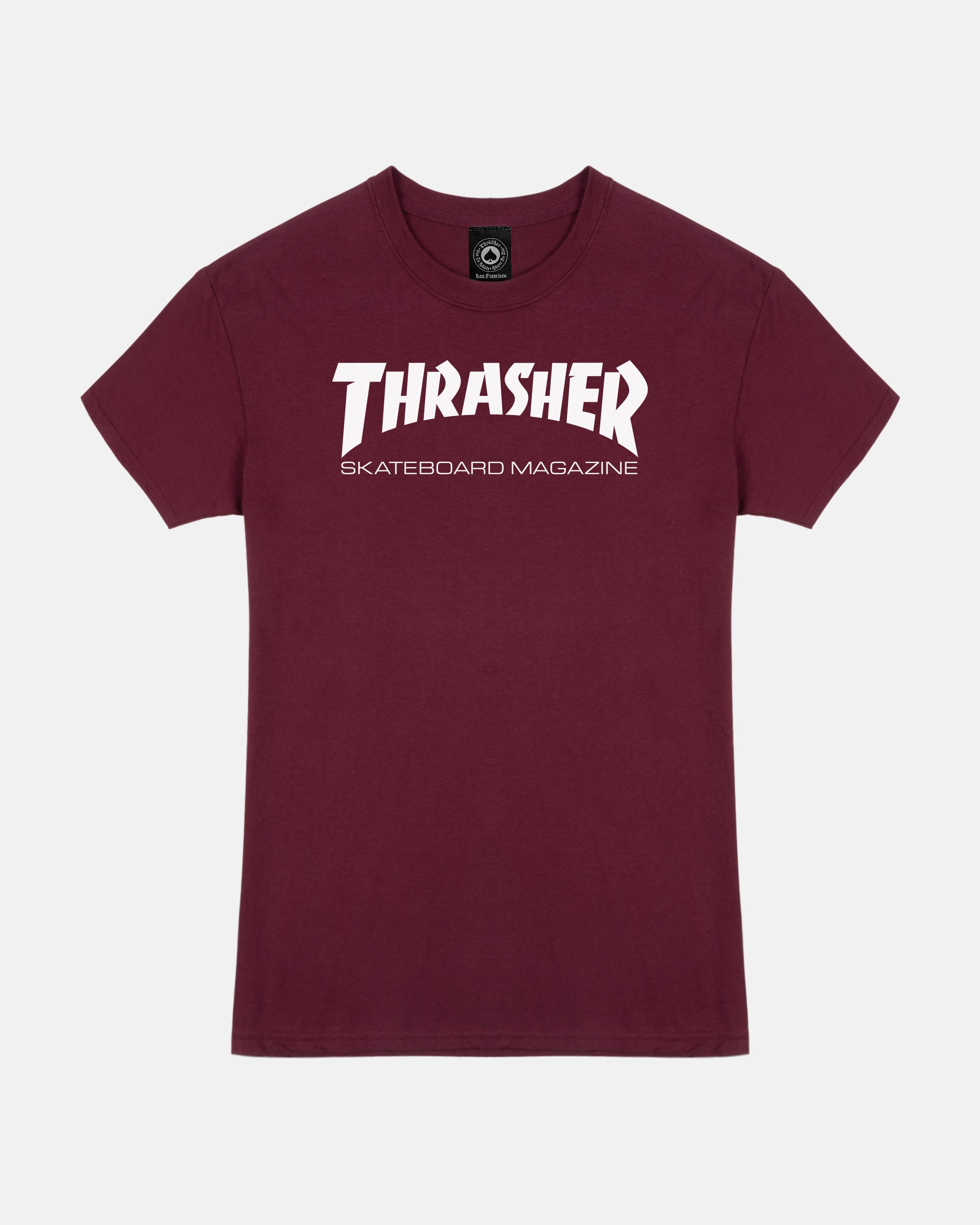 Thrasher Skate Mag t-shirt donna bordeaux cotone