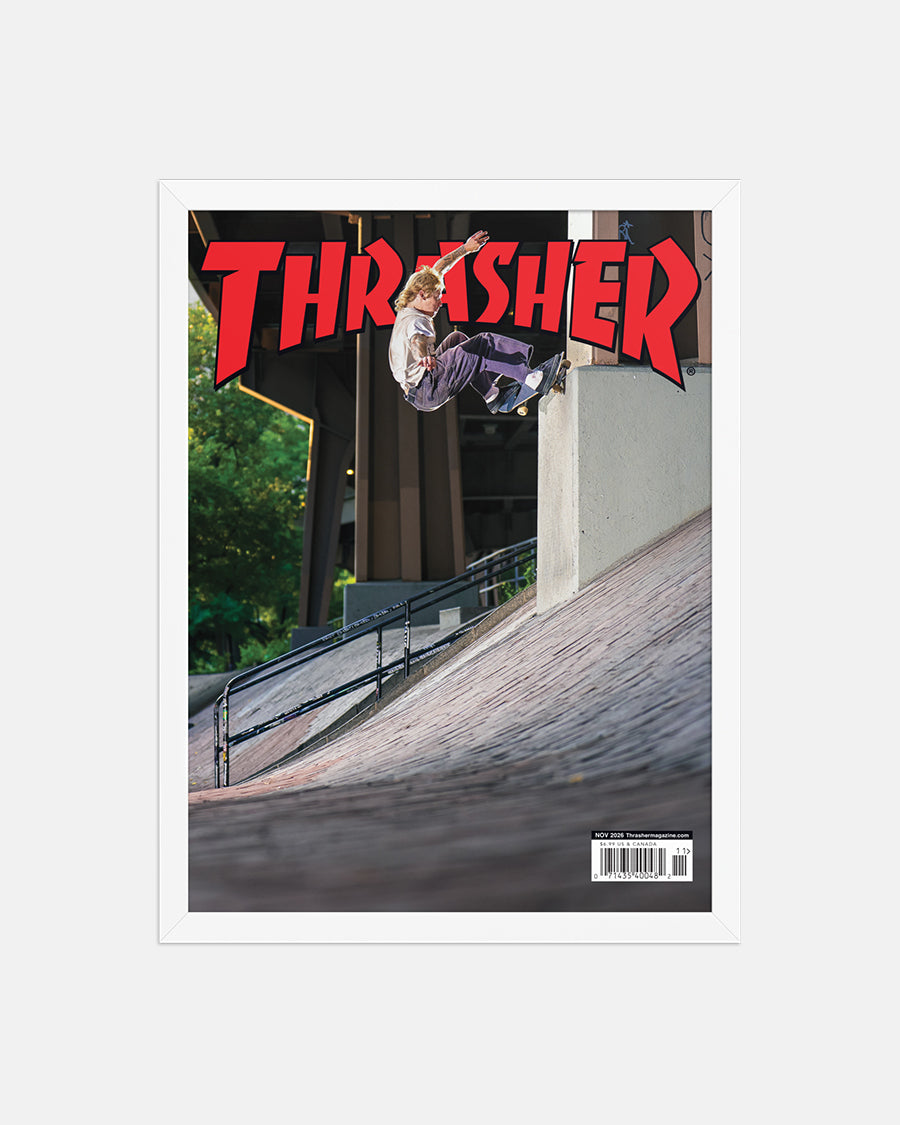 Thrasher November 2026 poster incorniciato skate da parete