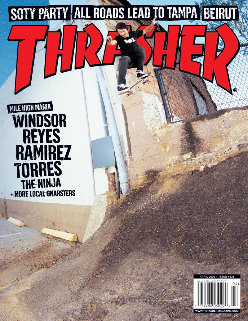 Thrasher Magazine Aprile 2008 rivista copia singola