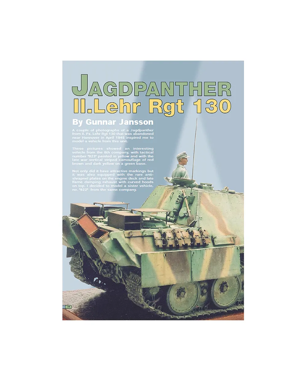 AFV Modeller Issue 1 Jagdpanther articolo PDF cacciacarri