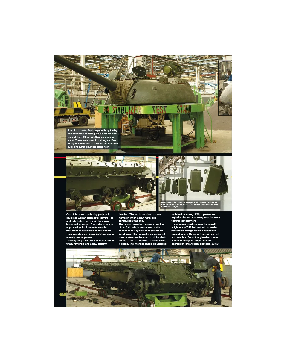 AFV Modeller AFV82 articolo PDF Ethiopian Tank Refurbishment Facility