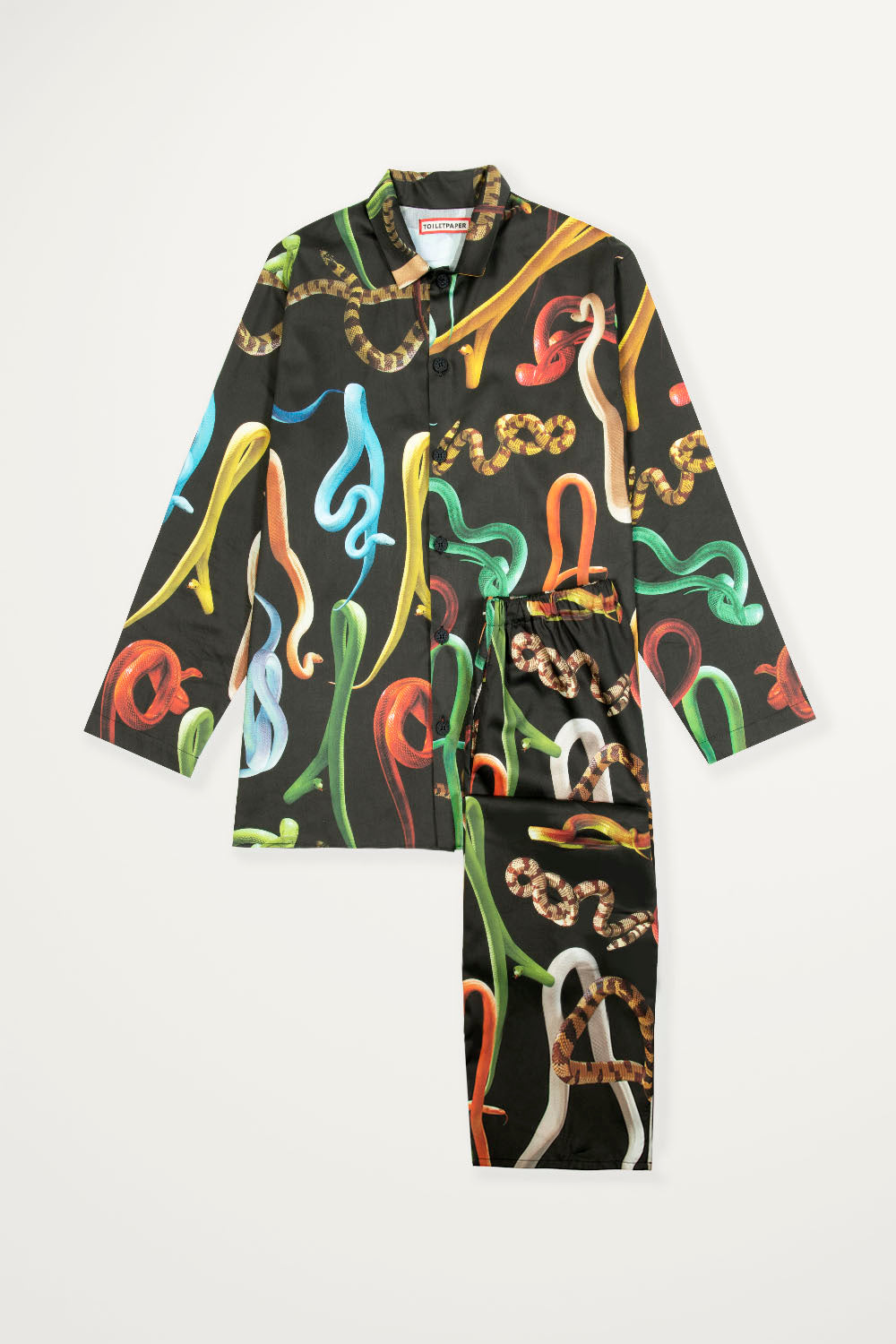 TOILETPAPER Snakes Black pigiama raso S/M