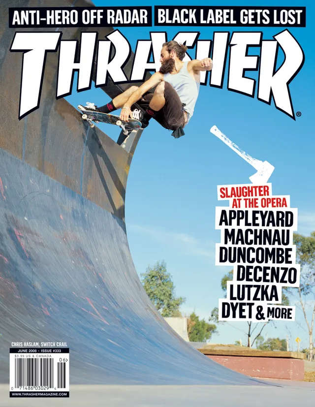 Thrasher Magazine giugno 2008 rivista copia singola Haslam
