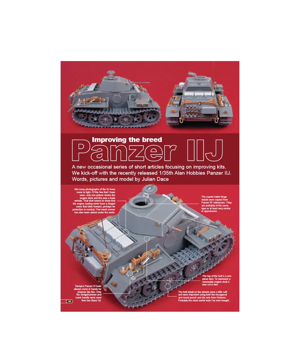 AFV Modeller 14 articolo PDF Panzer II J copia singola
