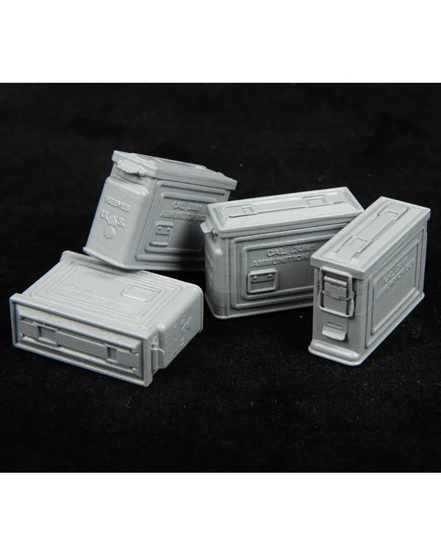 AFV Modeller 16106 casse munizioni Browning 1:16 x4