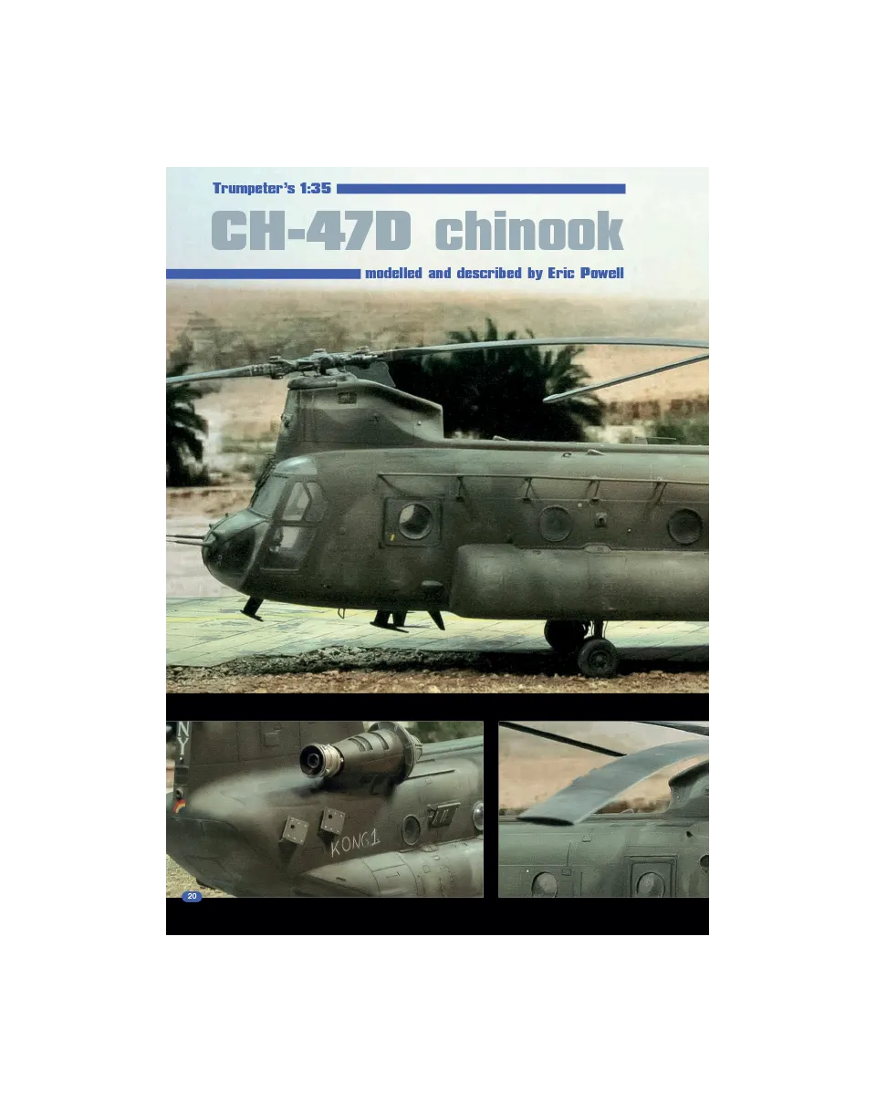 AFV Modeller AIR54 CH47-D Chinook articolo PDF elicottero
