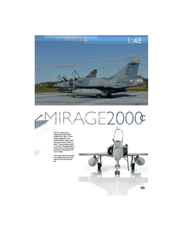 AFV Modeller AIR127 Mirage 2000C rivista copia singola jet