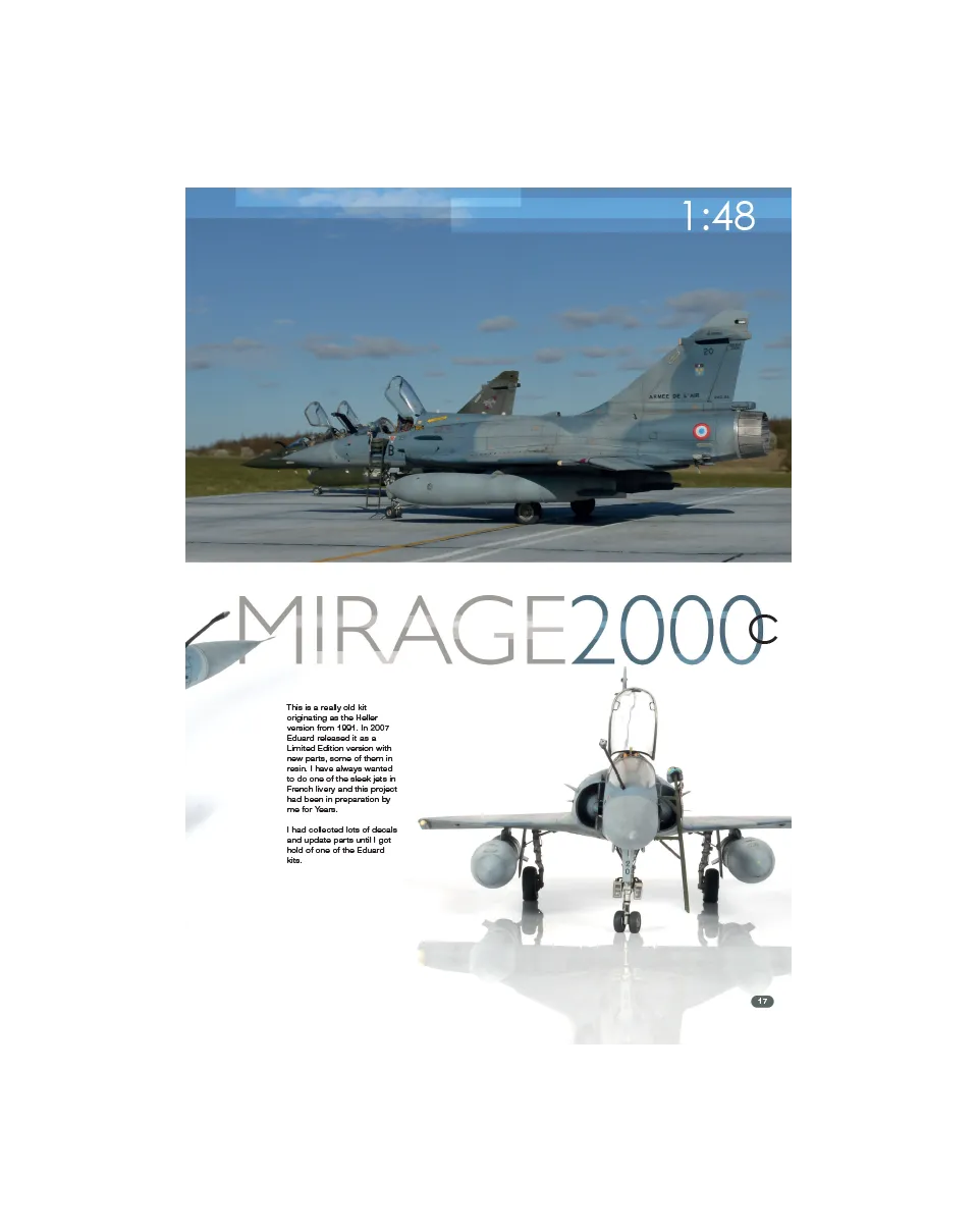 AFV Modeller AIR127 Mirage 2000C rivista copia singola jet