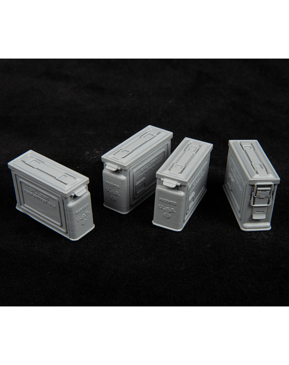 AFV Modeller 16106 casse munizioni Browning 1:16 x4