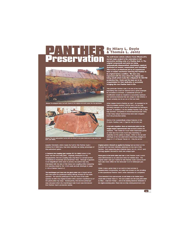 AFV Modeller Issue 16 rivista PDF Panther Preservation singola