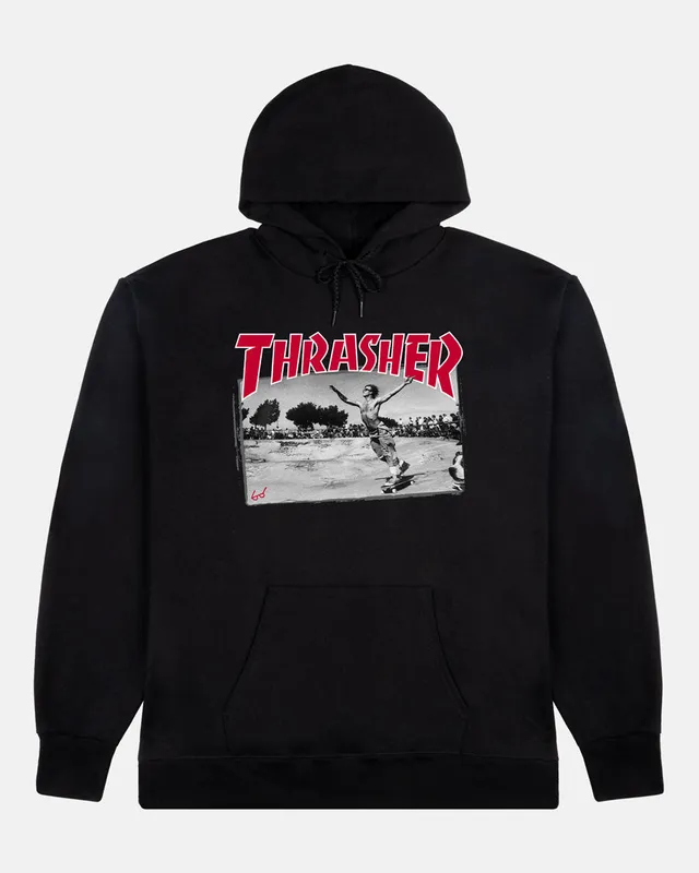 Thrasher Jake Dish Hoodie Felpa Nera Cappuccio