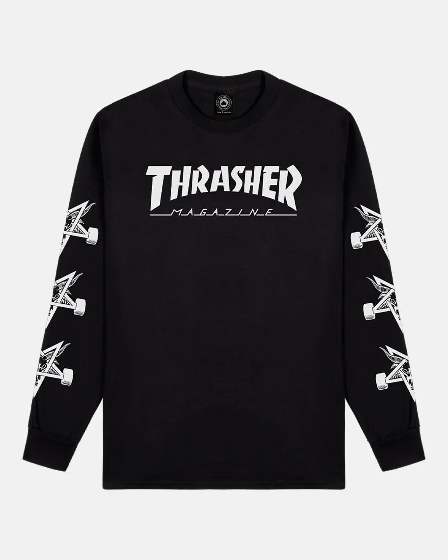 Thrasher Mag Goat Longsleeve maglia maniche lunghe nera