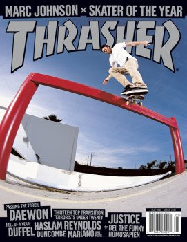 Thrasher Magazine Maggio 2008 Rivista Marc Johnson SOTY