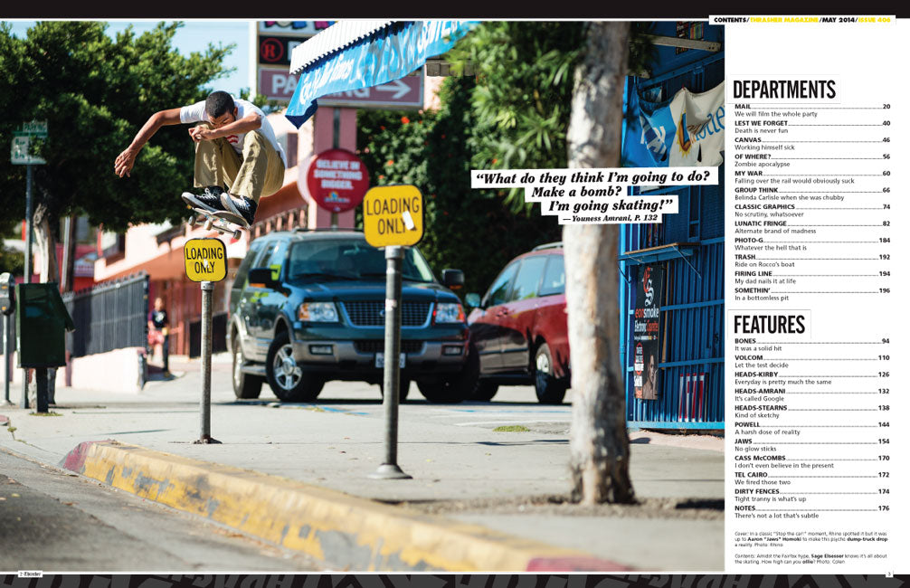 Thrasher Magazine maggio 2014 rivista arretrata con poster