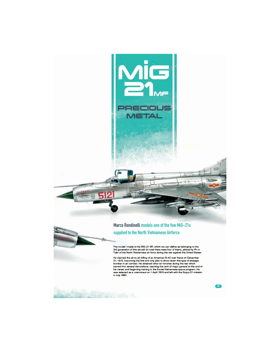 AFV Modeller AIR89 MiG-21 1:72 articolo PDF aereo