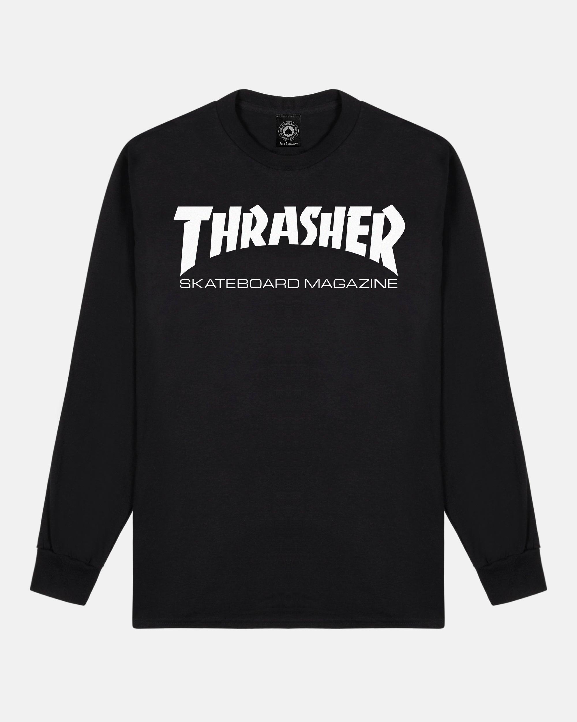 Thrasher Skate Mag Maglia Manica Lunga Nera Cotone