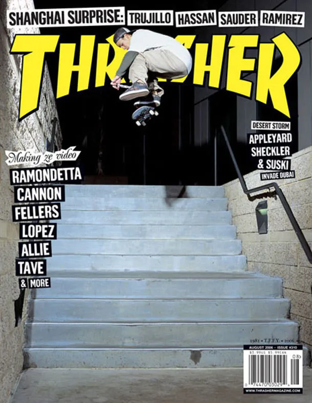 Thrasher August 2006 rivista copia singola arretrato skate