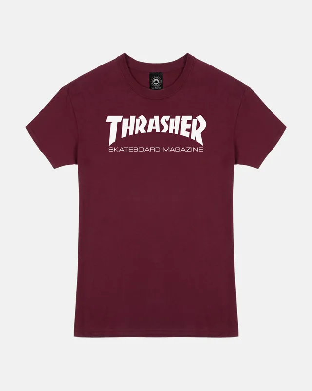 Thrasher Skate Mag t-shirt donna bordeaux cotone
