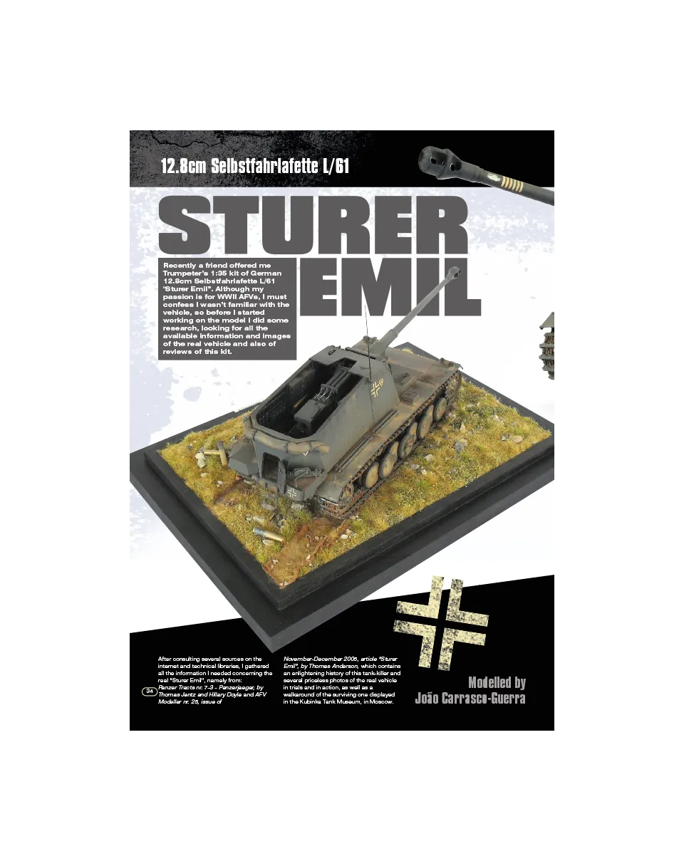 AFV Modeller AFV69 Sturer Emil articolo PDF tedesco