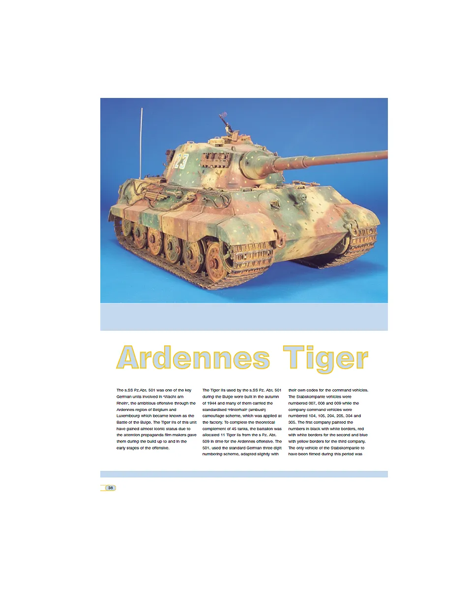 AFV Modeller AFV 12 Ardennes Tiger rivista PDF copia singola