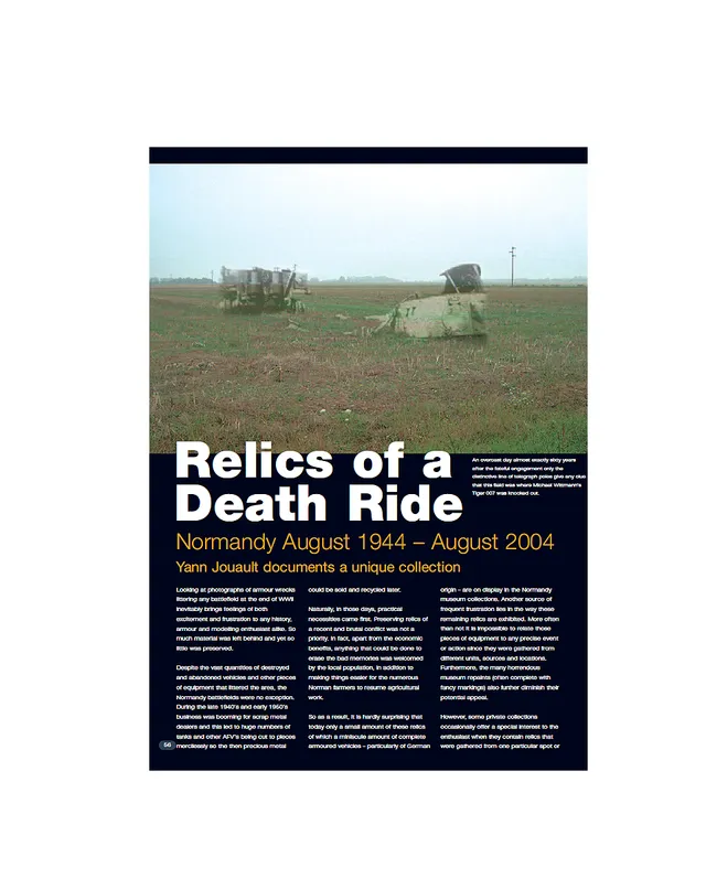 AFV Modeller 29 Relics of a Death Ride articolo PDF